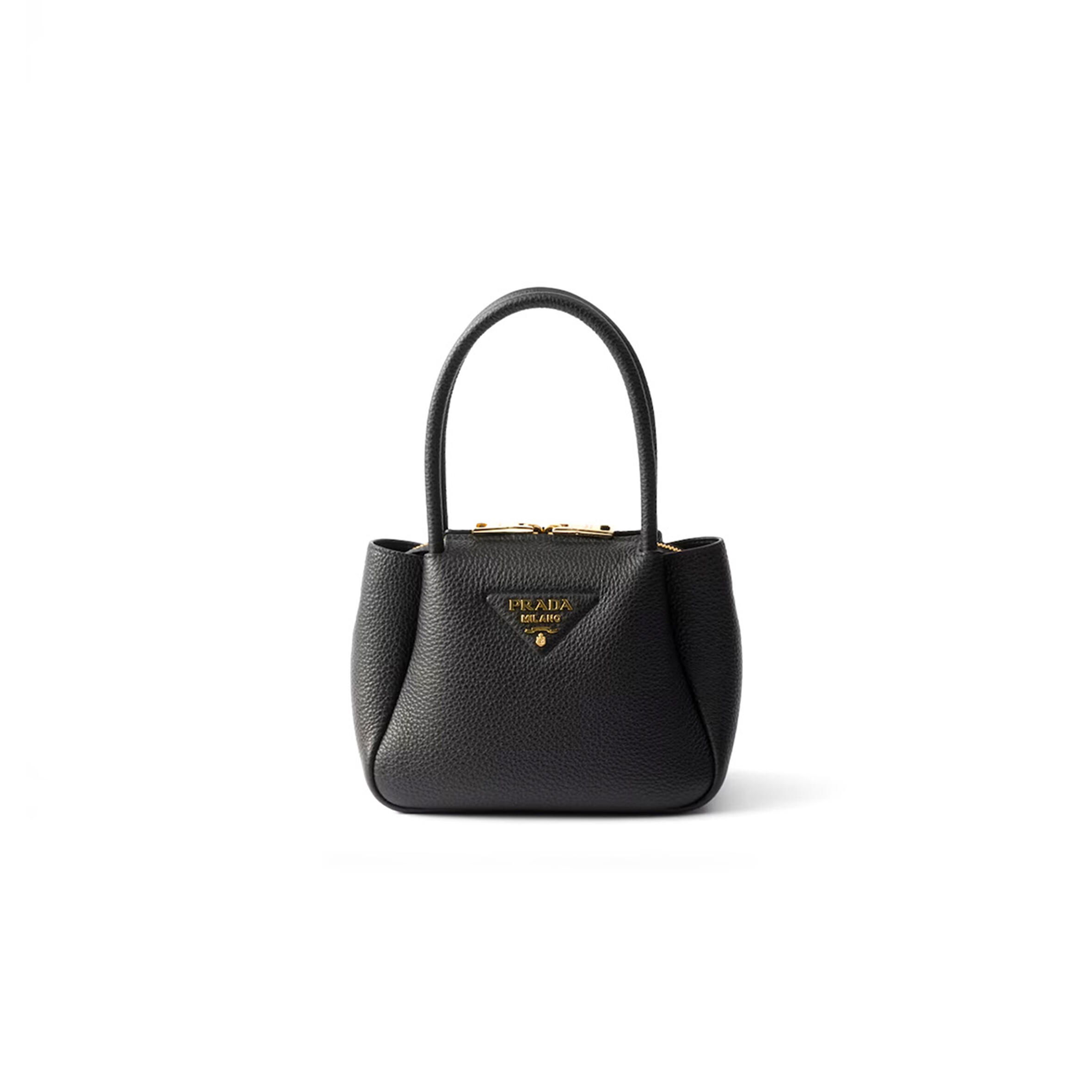 PRADA LEATHER MINI HANDBAG 1BA362 (19.5*18*9cm)